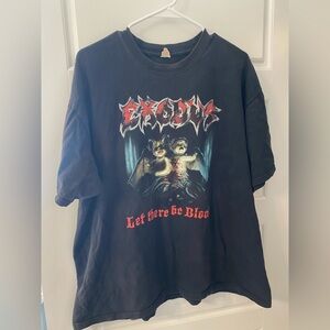 Vintage Exodus Graphic T-Shirt 2008 Let There Be Blood Tour Shirt Metal Goth